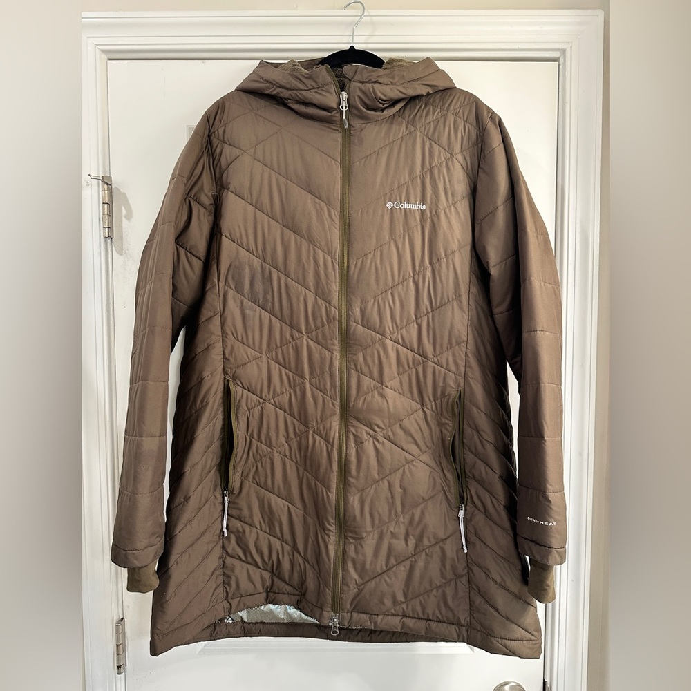 Columbia Quilted Jacket with Faux Fur Lined Hood